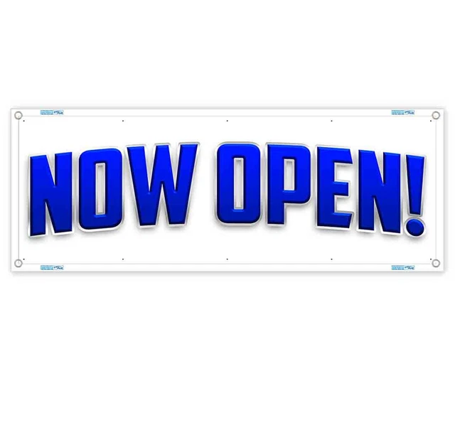 NOW OPEN CLEARANCE BANNER Advertising Vinyl Flag Sign INV £28.08 ...