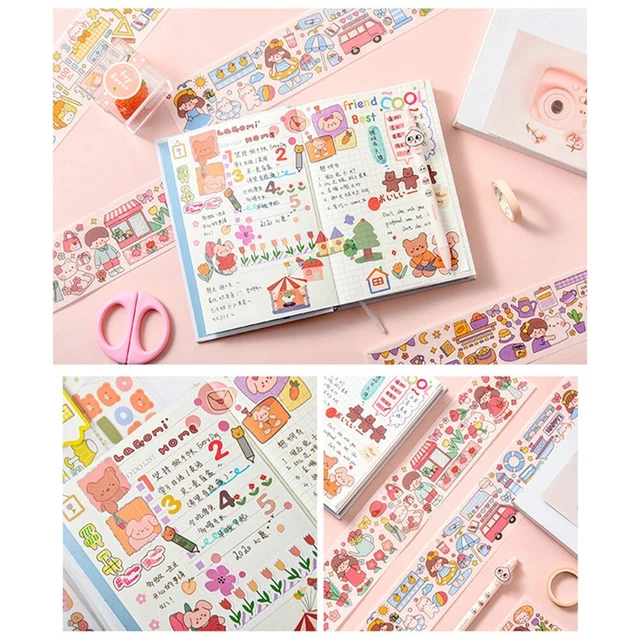 Pegatina caliente de alta calidad material decorativo papelería corazón de niña