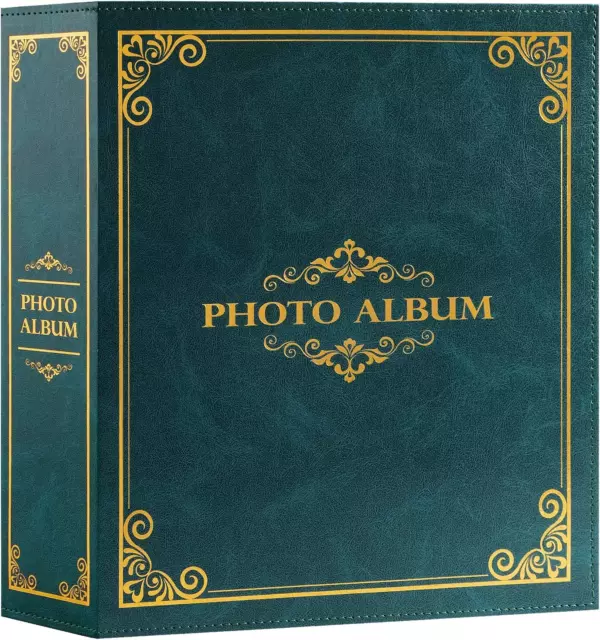 Álbum de fotos 6x4 sin cordones, clásico tradicional capacidad extra grande 1000 bolsillos