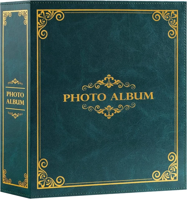 Álbum de fotos 6x4 sin cordones, clásico tradicional capacidad extra grande 1000 bolsillos