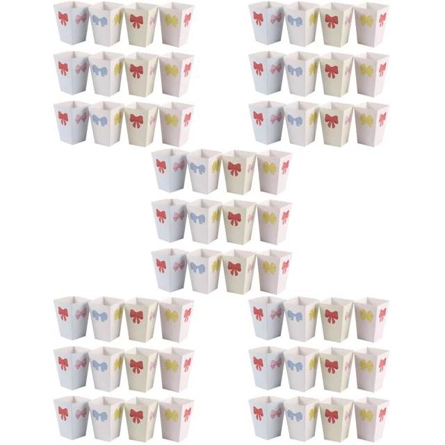 60 PCs Cartoon Popcorn Papierboxen Papier Popcorn Box Candy Popcorn Halter
