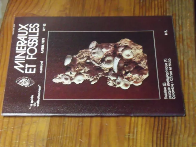 8µ? Revue Minéraux & Fossiles Guide Collectionneur n°52 Colombie Fluorine