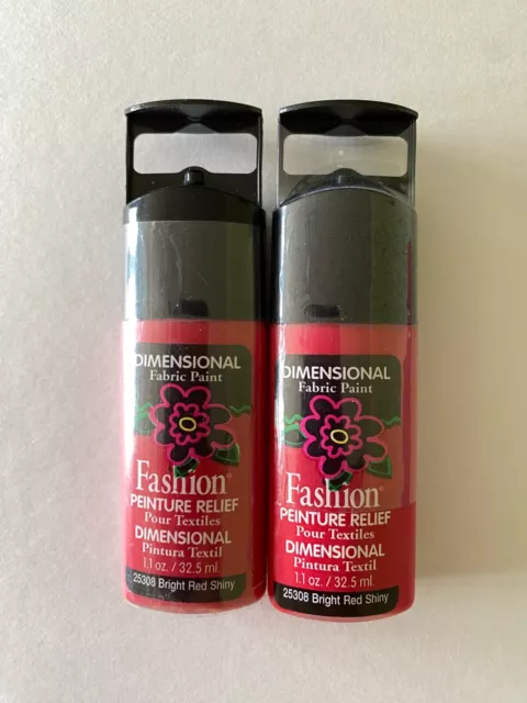 ✅ Paquete de dos cuadros de moda pintura de tela dimensional roja