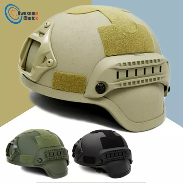 Casque De Protection Lunettes Crâne Tactique Airsoft Paintball CS