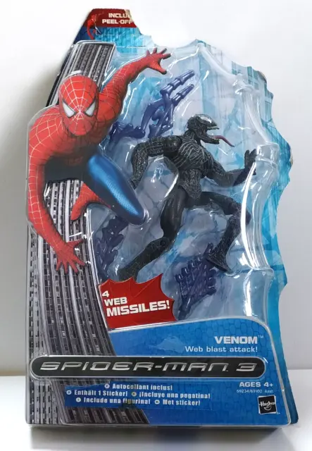 Hasbro Figura Marvel Spiderman 3 Venom Con 4 Ragnatele E 1 Figurina Art 69234