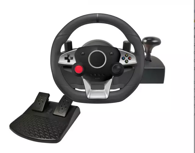 Racing Game Steering Wheel Pedal Set USB For Switch PS3 PS4 Xbox One Xbox360 PC