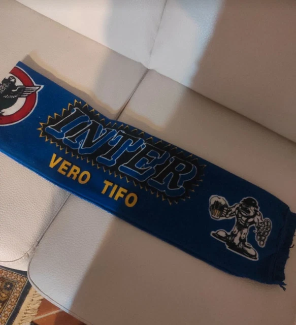 Écharpe Ultras Inter Milan Années 80 - Vintage - Occasion - Pour Supporters