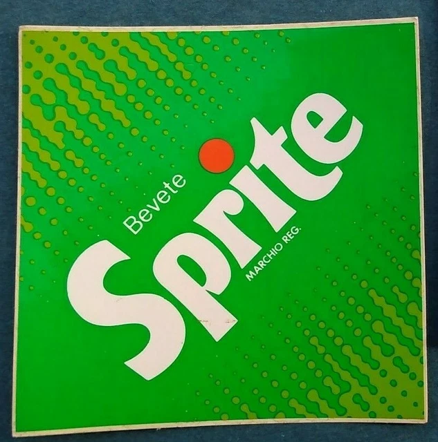 80'S VINTAGE SPRITE Advertising Sticker STICKERS RARE COCA-COLA Company ...