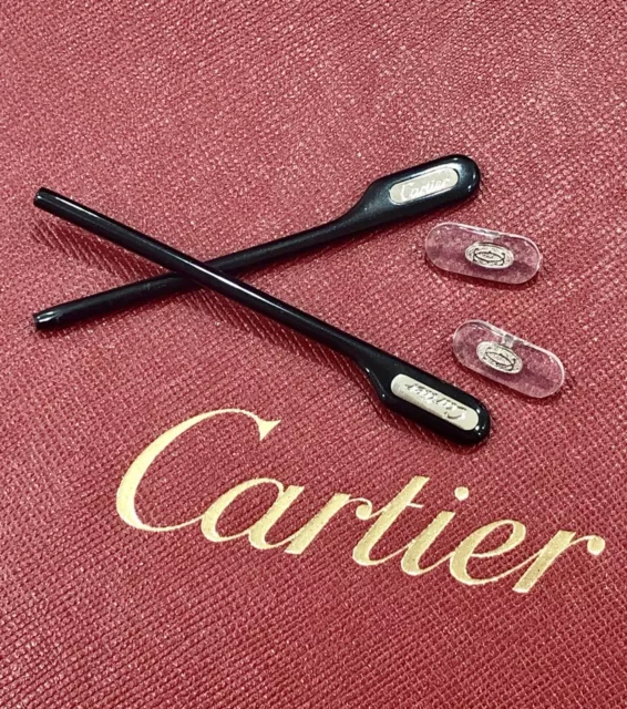 CARTIER Kit Naselli Terminali Replacement Glasses Occhiali Tip Nose Pads New