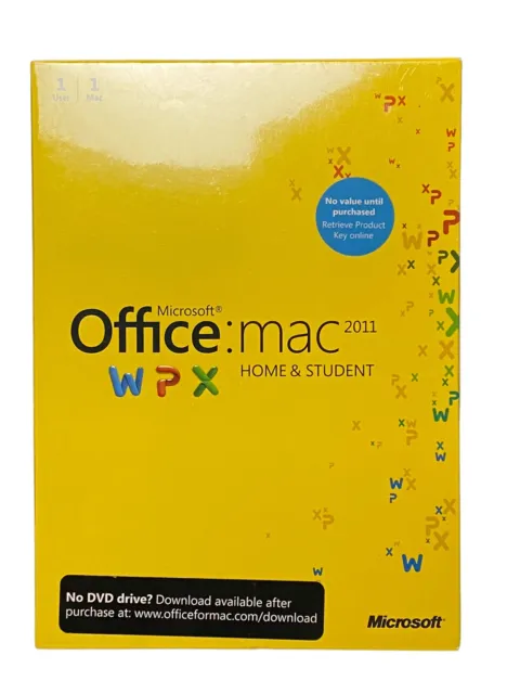 New! Microsoft Office MAC 2011 Home & Student GZA-00165