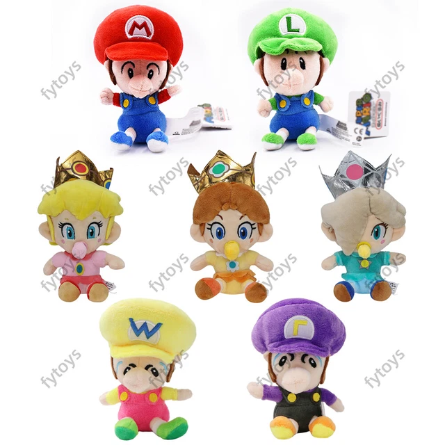 Sanei Super Mario All Star Collection AC05-25,4 Cm Principessa Peach Piccolo Peluche, Rosa - Foto 6