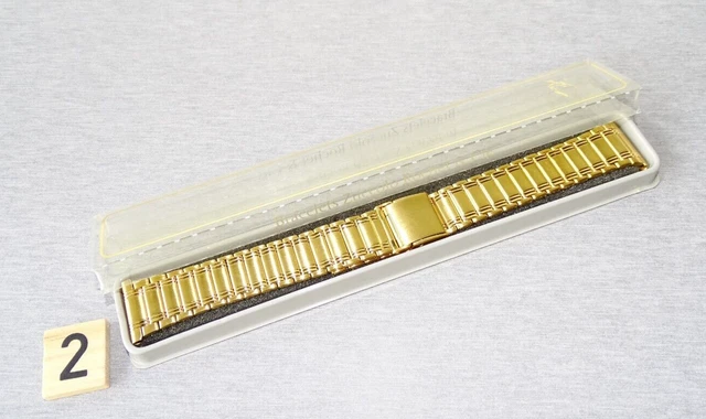 Bracelet De Montre ZRC Plaque Or 20mm - Ancien Stock Vintage - Très Bon état