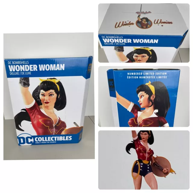 Wonder Woman DC Comics Bombshells Deluxe Statue Limited Edition Exclusive Statue