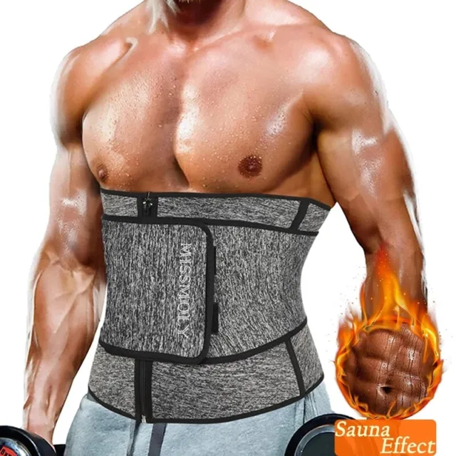 Neoprene Sauna Waist Trainer Sweat Belt for Men Weight Loss Firm Trimmer Workout