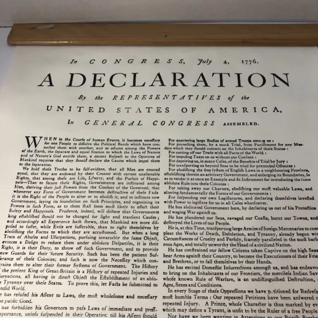 A Declaration by the representatives of the USA 7/4/1776 John Hancock Print