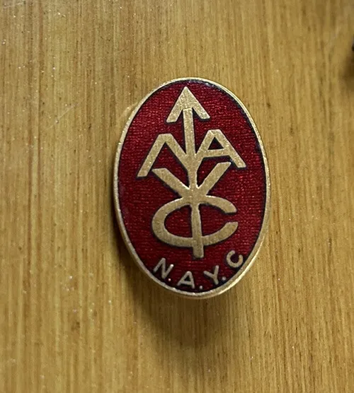 NAYC National Association of Youth Clubs Vintage Enamel Pin Badge