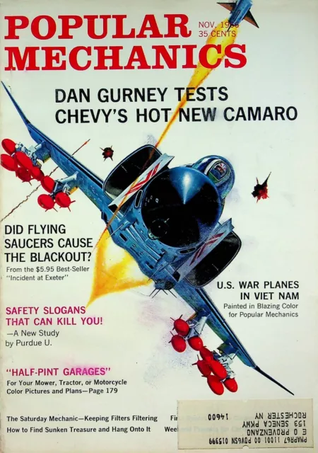 Popular Mechanics Magazine Dan Gurney Tests New Camaro November 1966 052622RNON