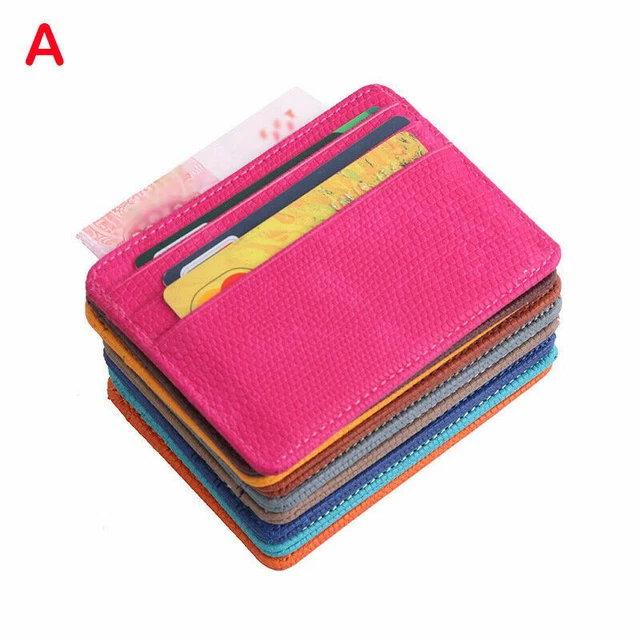 2 Porte-Cartes De Visite Mince Senbaler - Cuir PU, Capacité 25 Cartes