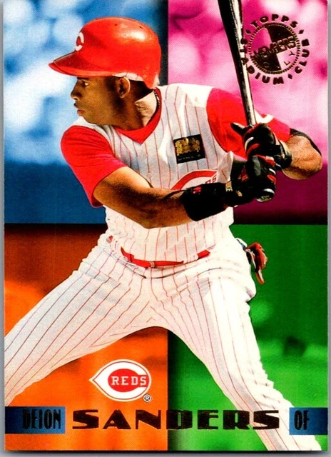 Deion Sanders 1995 Stadium Club Members Only 50  #41 Cincinnati Reds