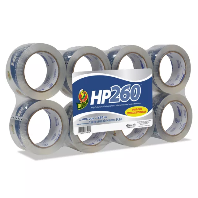 Brand HP 260 1.88 in. x 60 yd. Clear Acrylic Packing Tape, 8-pack
