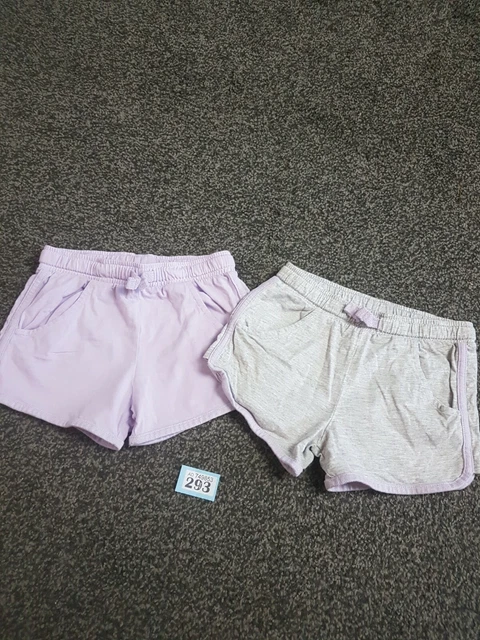 Pantaloncini estivi bambina 5-6 anni X2 (B293)