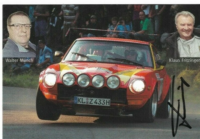 KLAUS FRITZINGER , tolle alte Karte, original unterschrieben EUR 25,99