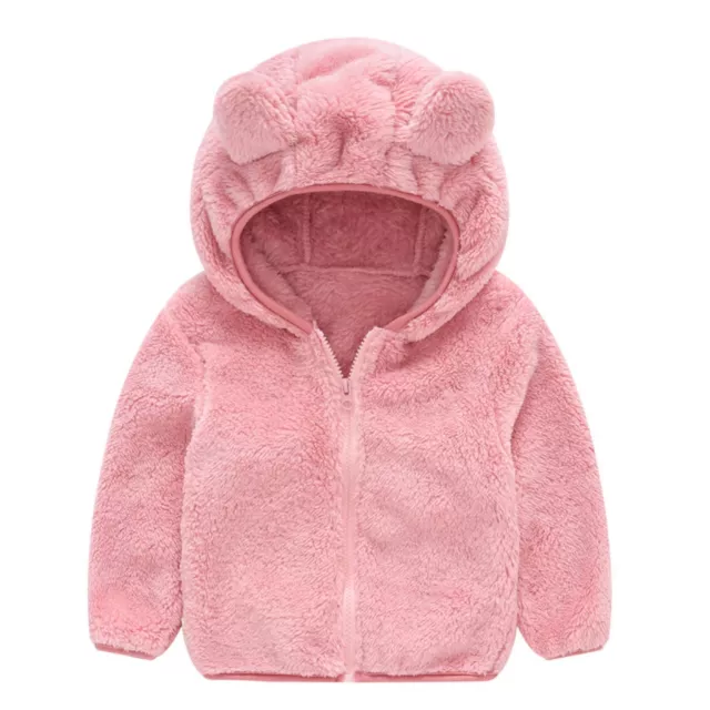 Cardigan Jacket Bear Ears Hooded Warm Bear Ears Hooded Plush Hoodie Boys Girls