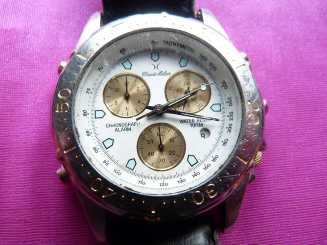 Montre claude helier top 18k gold electroplated
