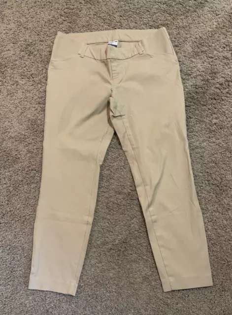 Old Navy Maternity Pixie Side Panel Beige Pants - Size 6 Regular