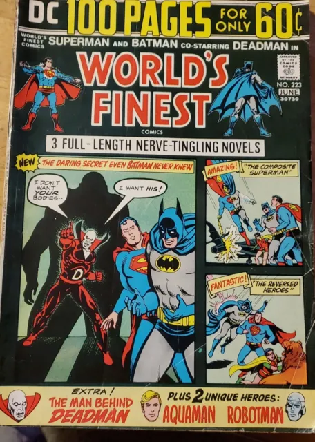 Superman & Batman in Worlds Finest Comics May June 1974 Vol 34 No. 223