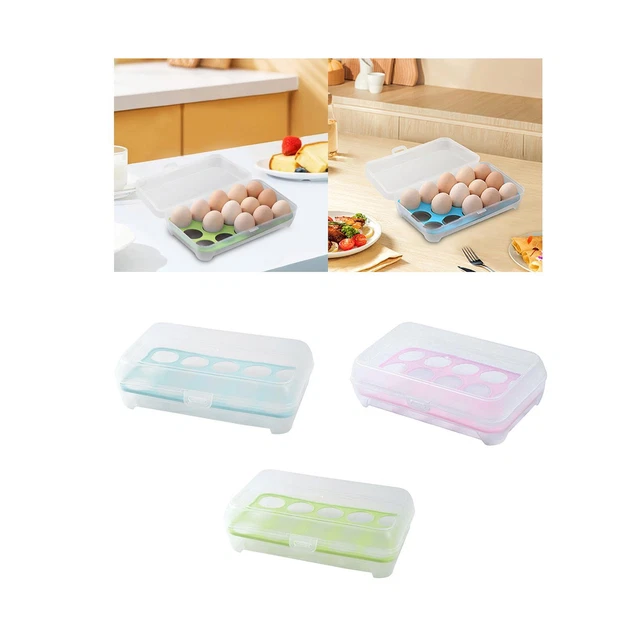 Lot De 3 Boîtes à œufs - 2 Boîtes 2 Grilles Avec Mousqueton, Conteneurs