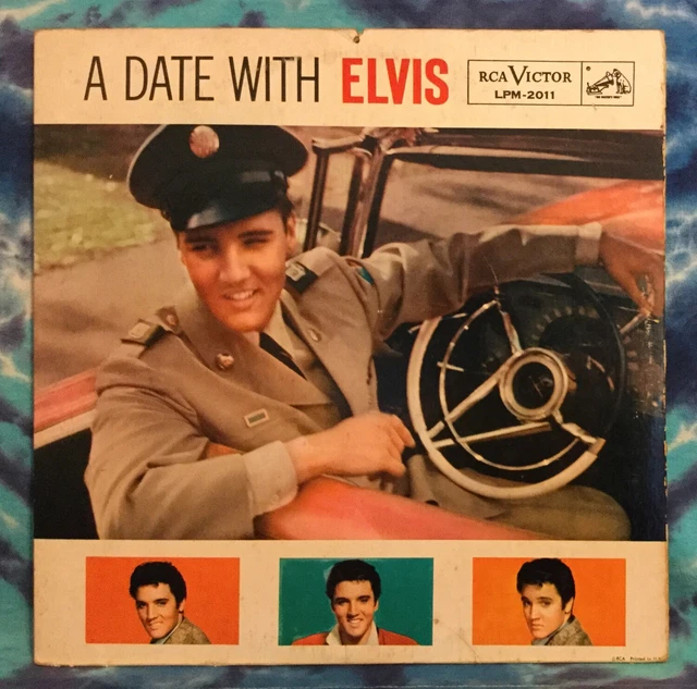 ELVIS PRESLEY LP A Date With Elvis RCA Victor MONO Calendar 1S/1S Top