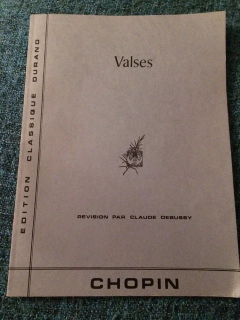 Partition.musique.piano.valses.claude Debussy.editions Classiques A. Durand.1915