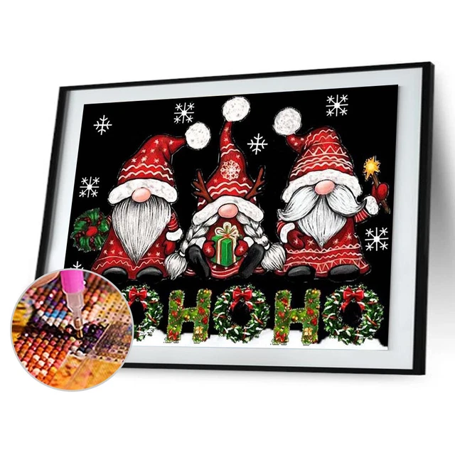 5D DIY Full Round Drill Diamond Painting Kit Christmas Dwarf Wall Art Craft Gift 2