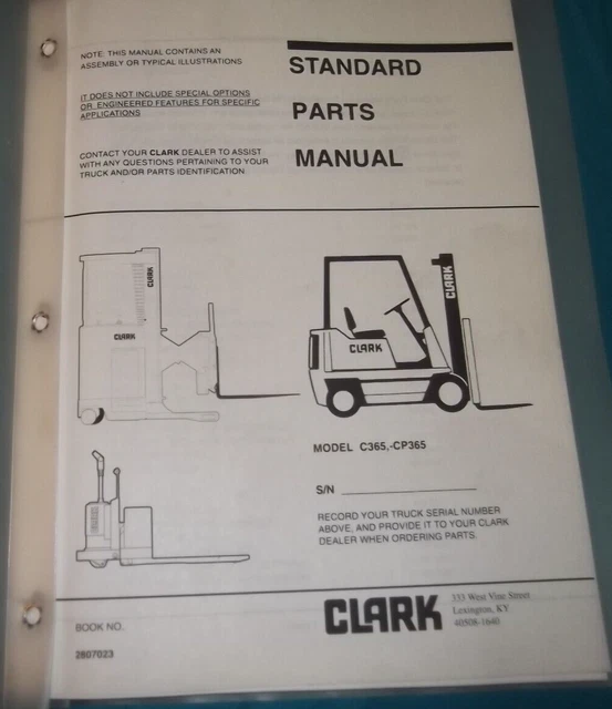 C365 Lift Module Clark Forklift Parts FOR SALE! - PicClick UK