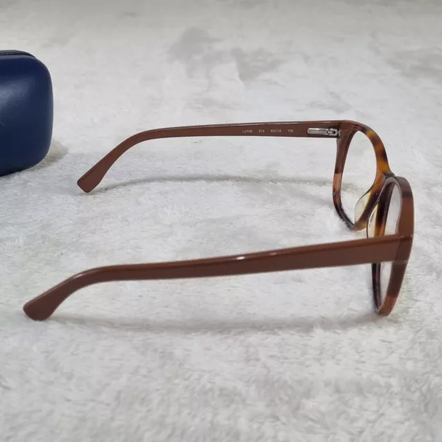 Lacoste Mens Eyeglasses Frames L2738 Brown Tortoiseshell With Blue Case 3