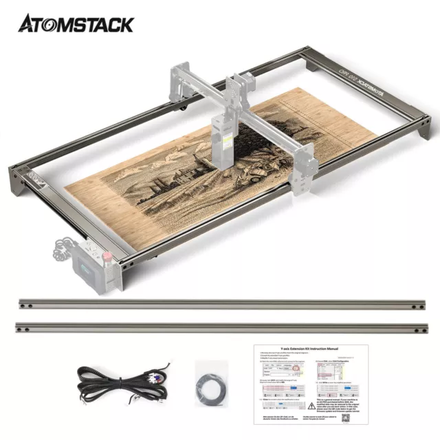 ATOMSTACK LaserGravurmaschine Gravurbereich Y-Achsen-Erweiterungskit für S10 Pro