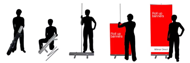 PERSONALIZED Roller Banner/Roll up/Pull up/Pop up banner Kit Outdoor Indoor 3