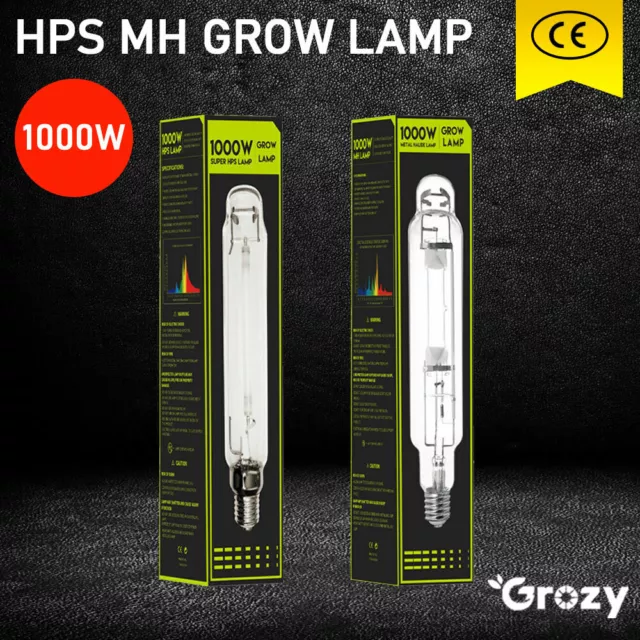 Hydroponics 1000W Hps Mh Grow Light Bulb Metal Halide Lamp High Pressure Sodium