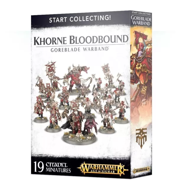 Warhammer Start Collecting! KHORNE BLOODBOUND GOREBLADE WARBAND single models