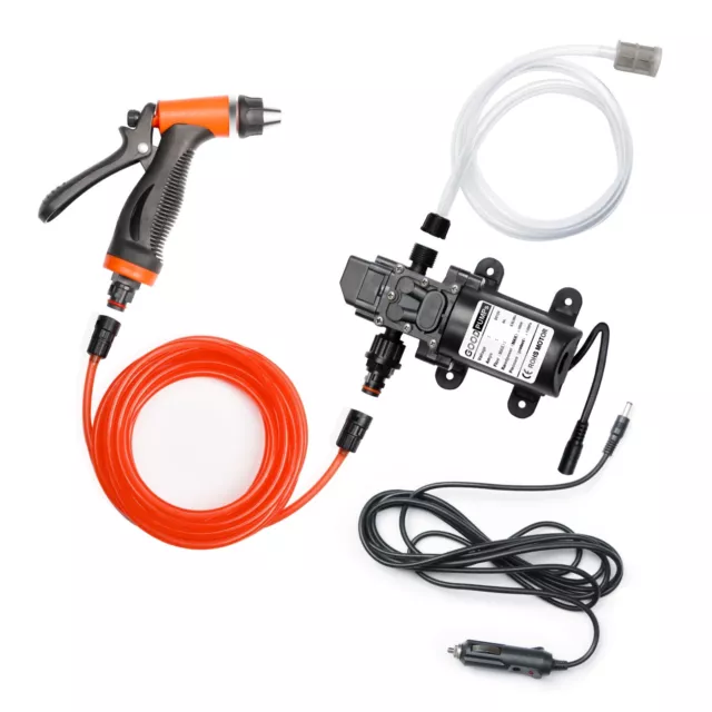 DC 12V Sprayer Gun 160PSI Electric Car High Pressure Washer Kit Hose Water Pump