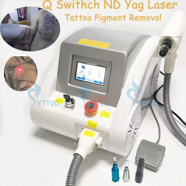 Beauty Salon Q Switched ND Yag Laser Tattoo Removal Machine 532nm 1064nm 1320nm