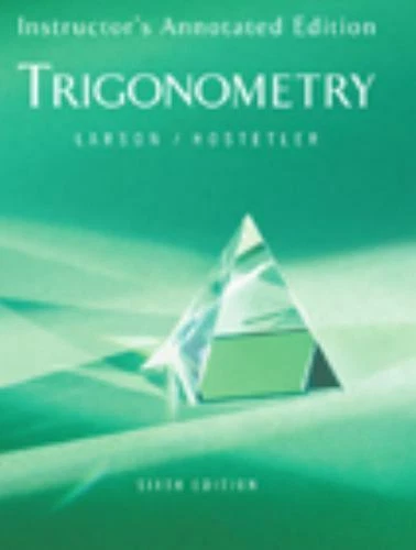 Trigonometry Iae 6ed by Larson