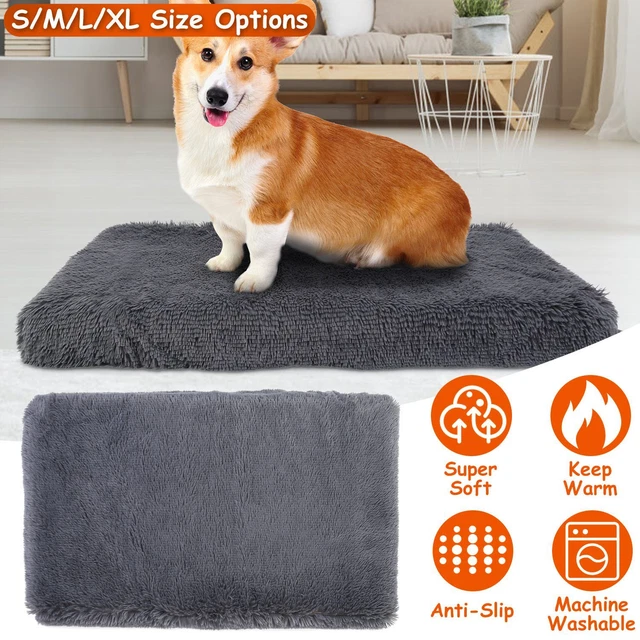 Pet Dog Bed Mat Soft Warming Plush Flannel Pad Blanket Cat Bed Cushion Washable