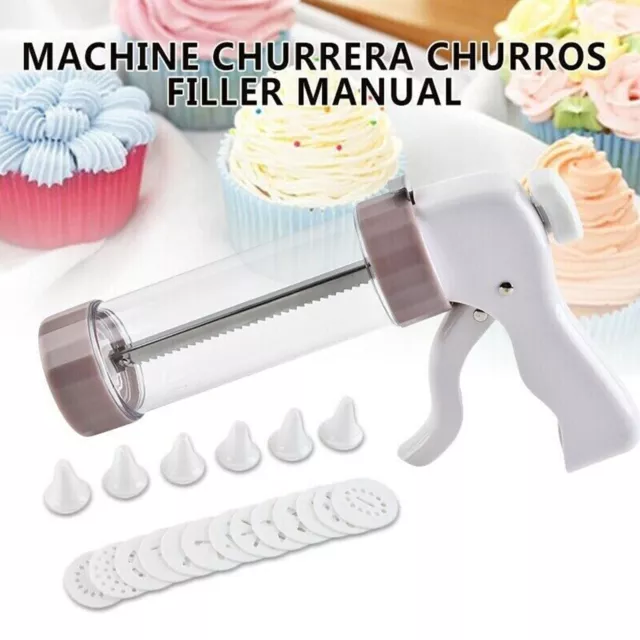 Manual Churrera Churros Filler Machine Spanish Donuts Filling Dessert Maker Buis