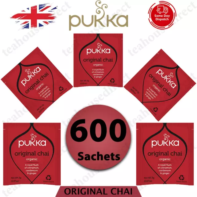 Pukka Herbal Biologique Thés Thé Sachet sans Caféine - Original Chai (600