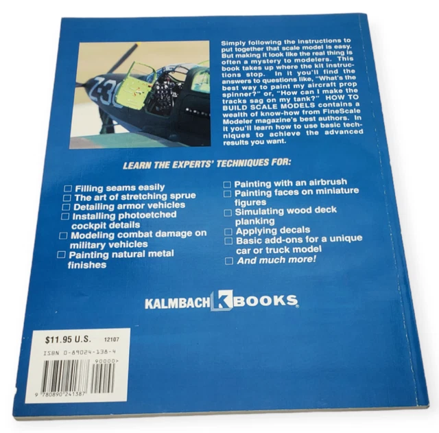 Scale Model Reference Books HOW TO BUILD Scale Models Complete Guide FineScale Modeler Kalmbach ...