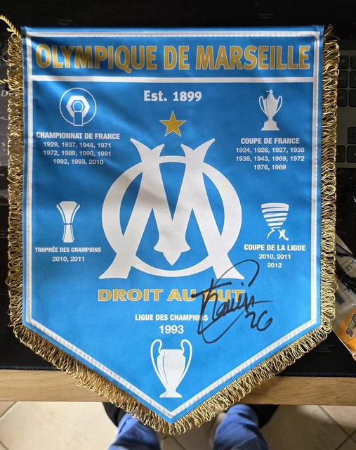 Vieux Fanion OM Olympique De Marseille - Collector D'avant 2000, Super état Pour Supporter!