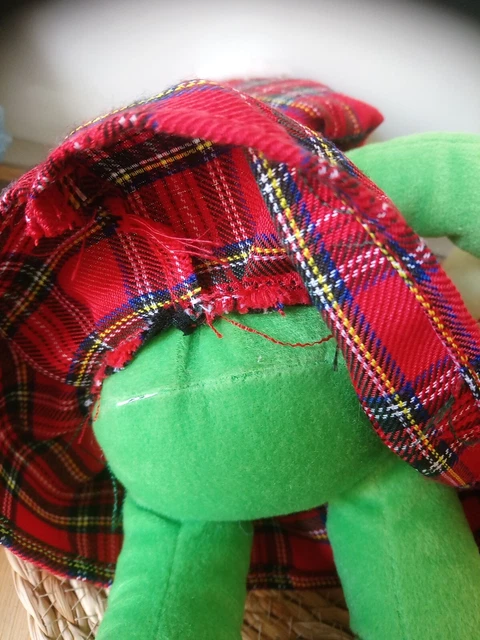 Lot 2 peluches doudou Nessie Monstre Loch Ness vert écossais 5