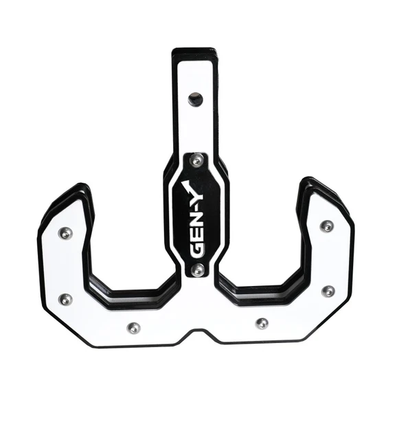 GEN-Y Hitch Hulk 2.0 16K Tow Hook 2In Shank Black/White